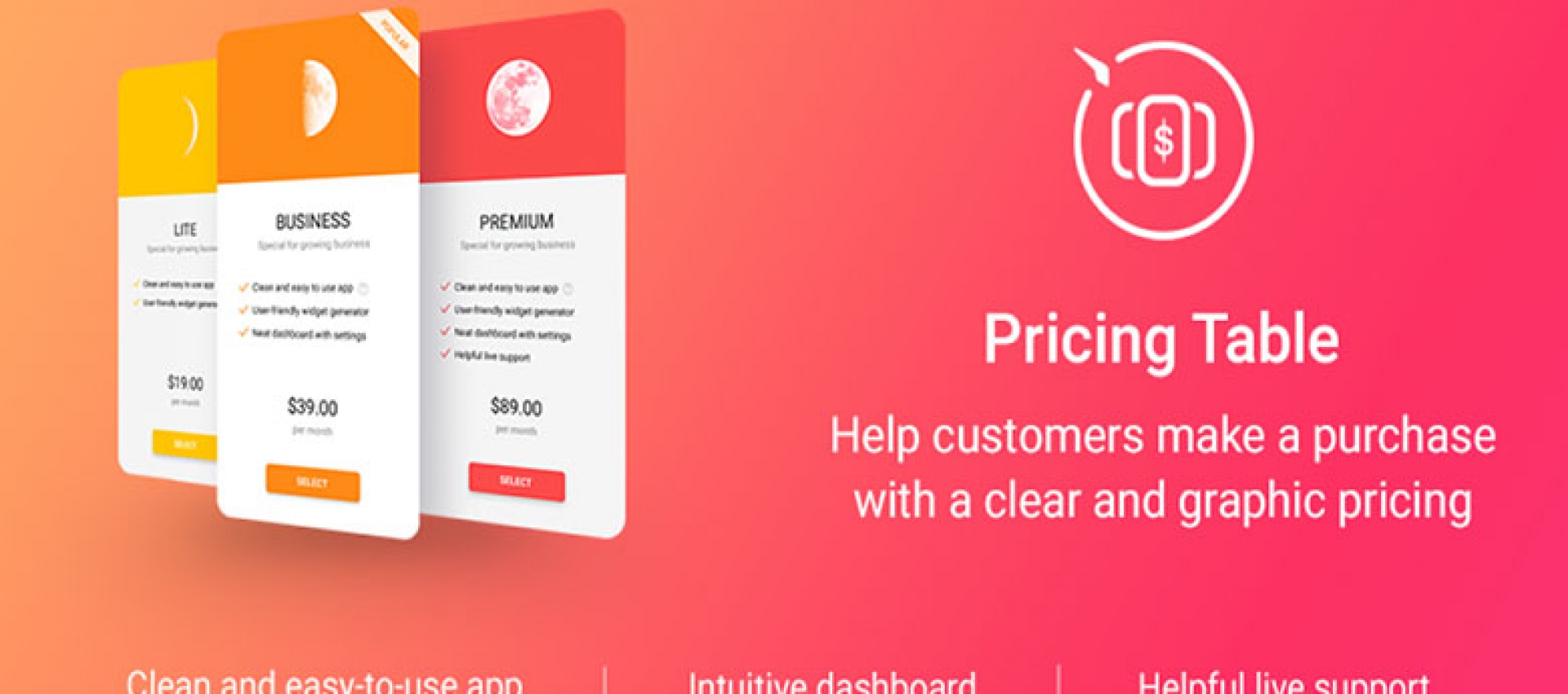 Joomla! Fiyatlandırma Tablosu Bileşeni - Elfsight