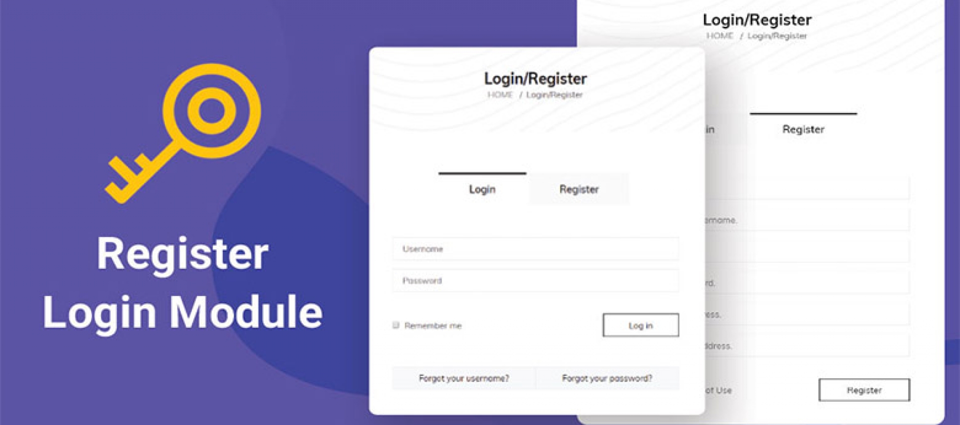 Joomla Kayıt ve Giriş Eklentisi - Register / Login Module