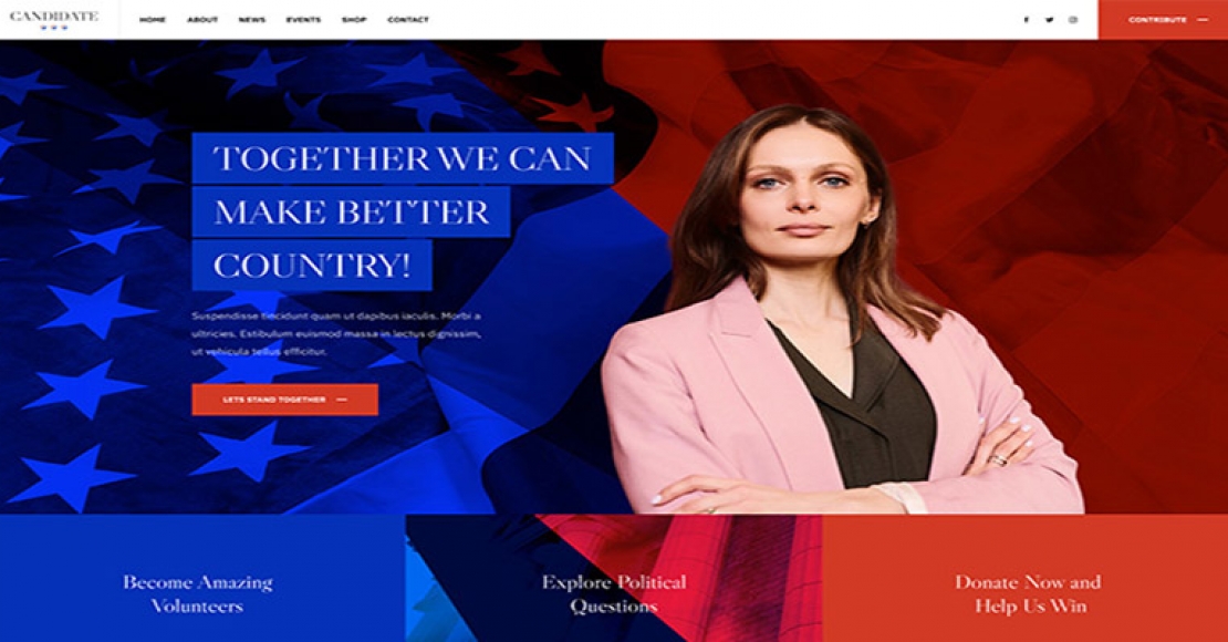 Joomla Tema - JA Candidate