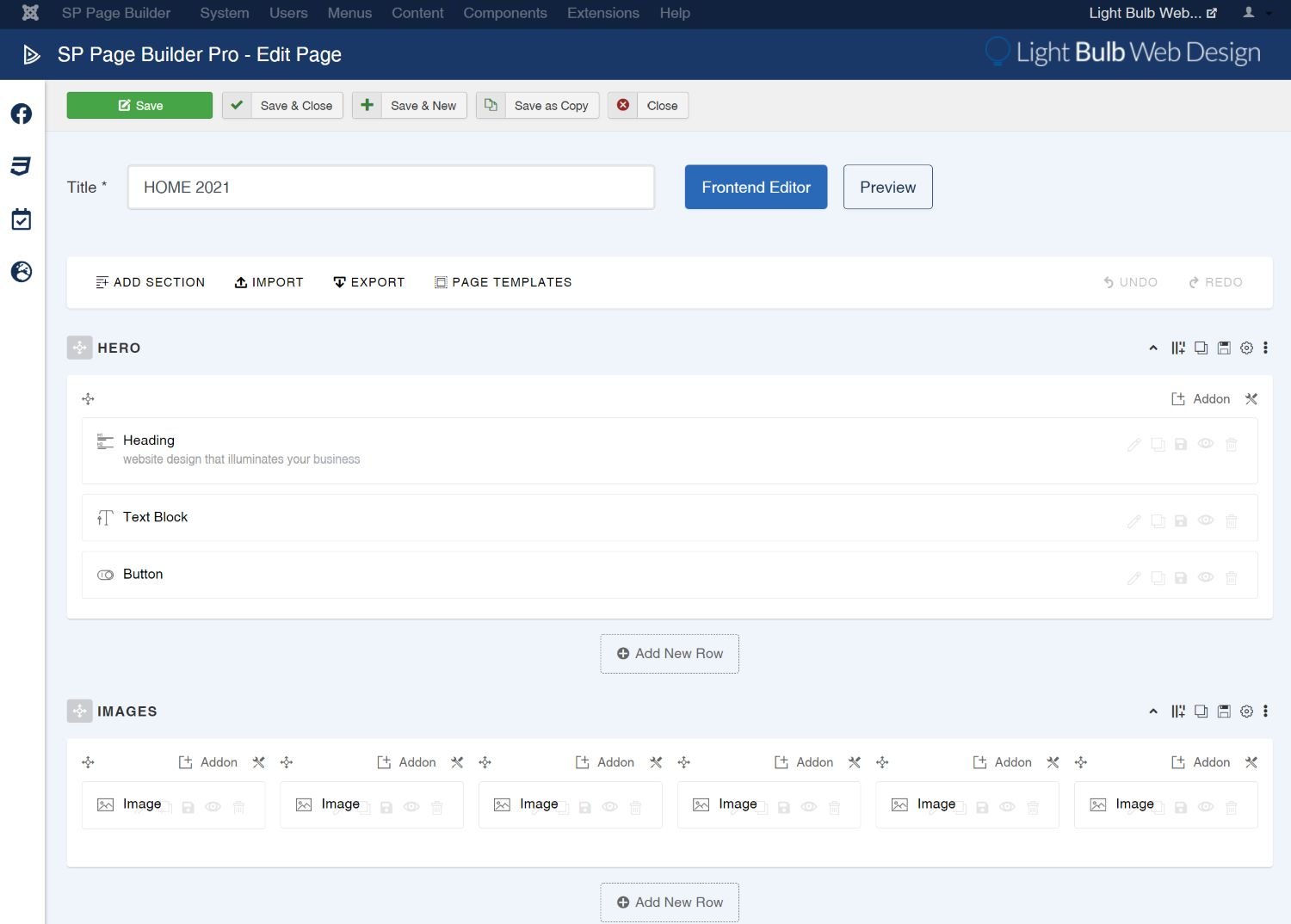 Joomla İçin Sayfa Oluşturucular