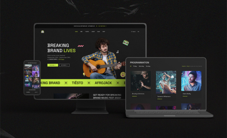Joomla Tema - JA Festival