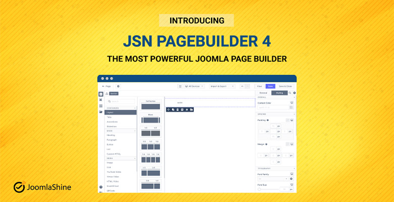Joomla! Sayfa Oluşturucu - JSN PageBuilder 4