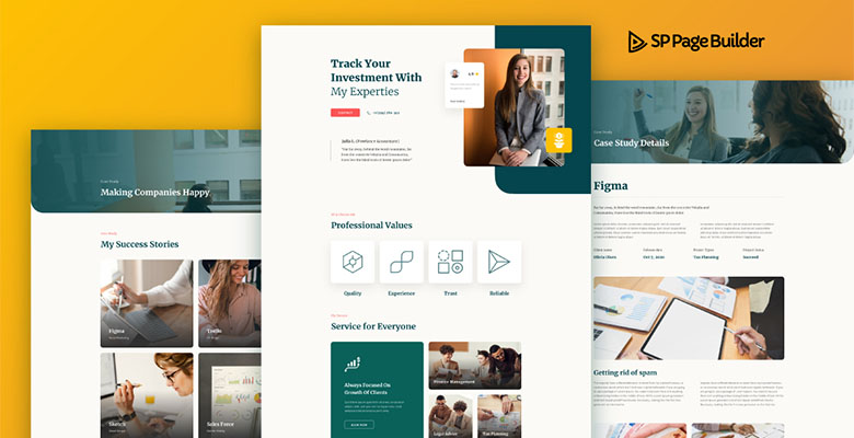 SP Page Builder Pro - Danışman Düzen Paketi
