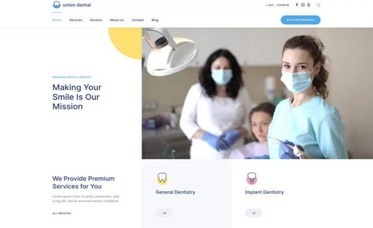 Joomla Tema - Union Dental