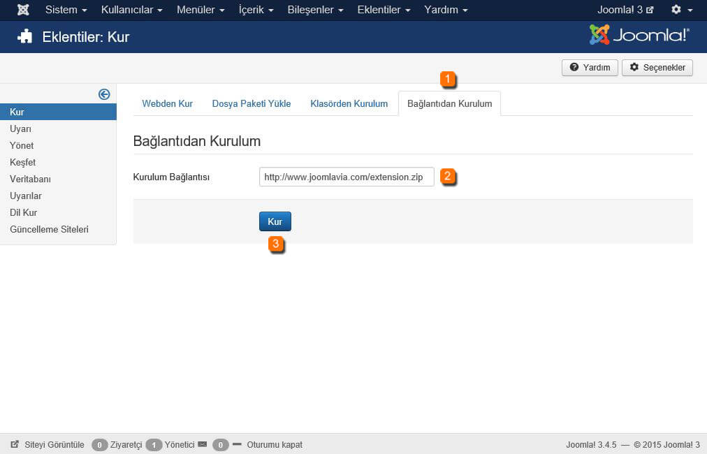 Joomla Eklentilerini Yüklemek İçin 3 Yol