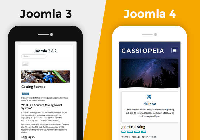 Joomla! 3 ve Joomla! 4 Özelliklerini Karşılaştırma