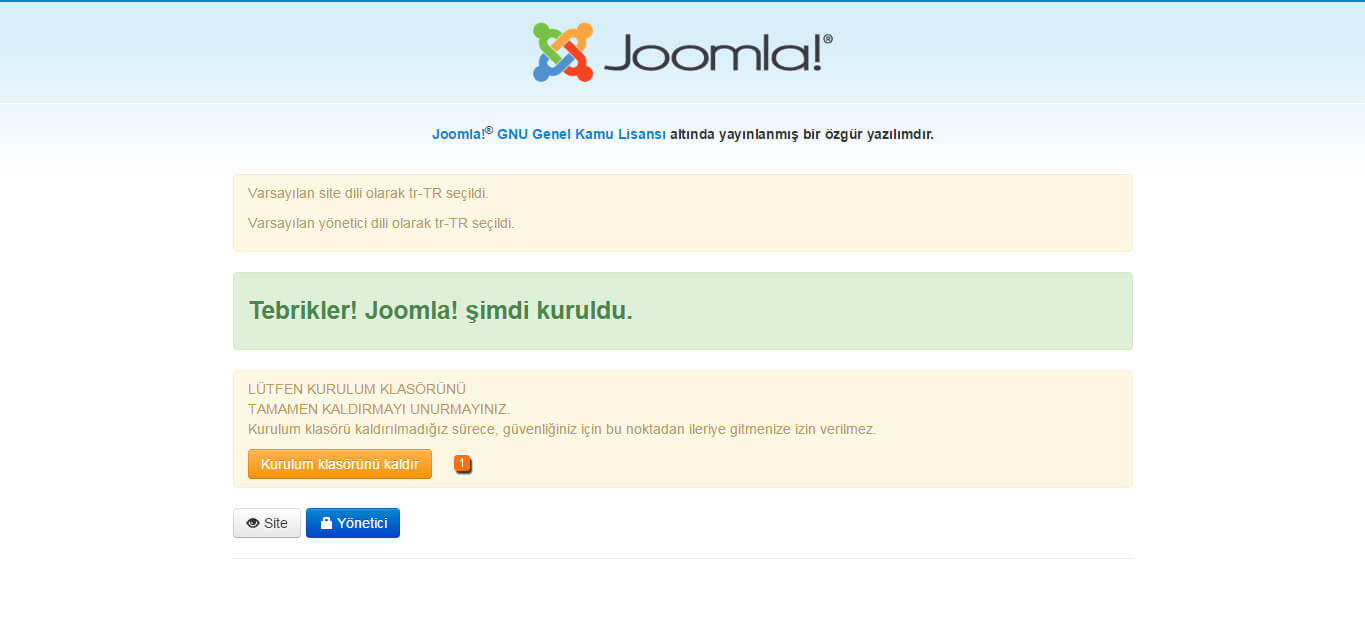 Joomla! Kurulumu